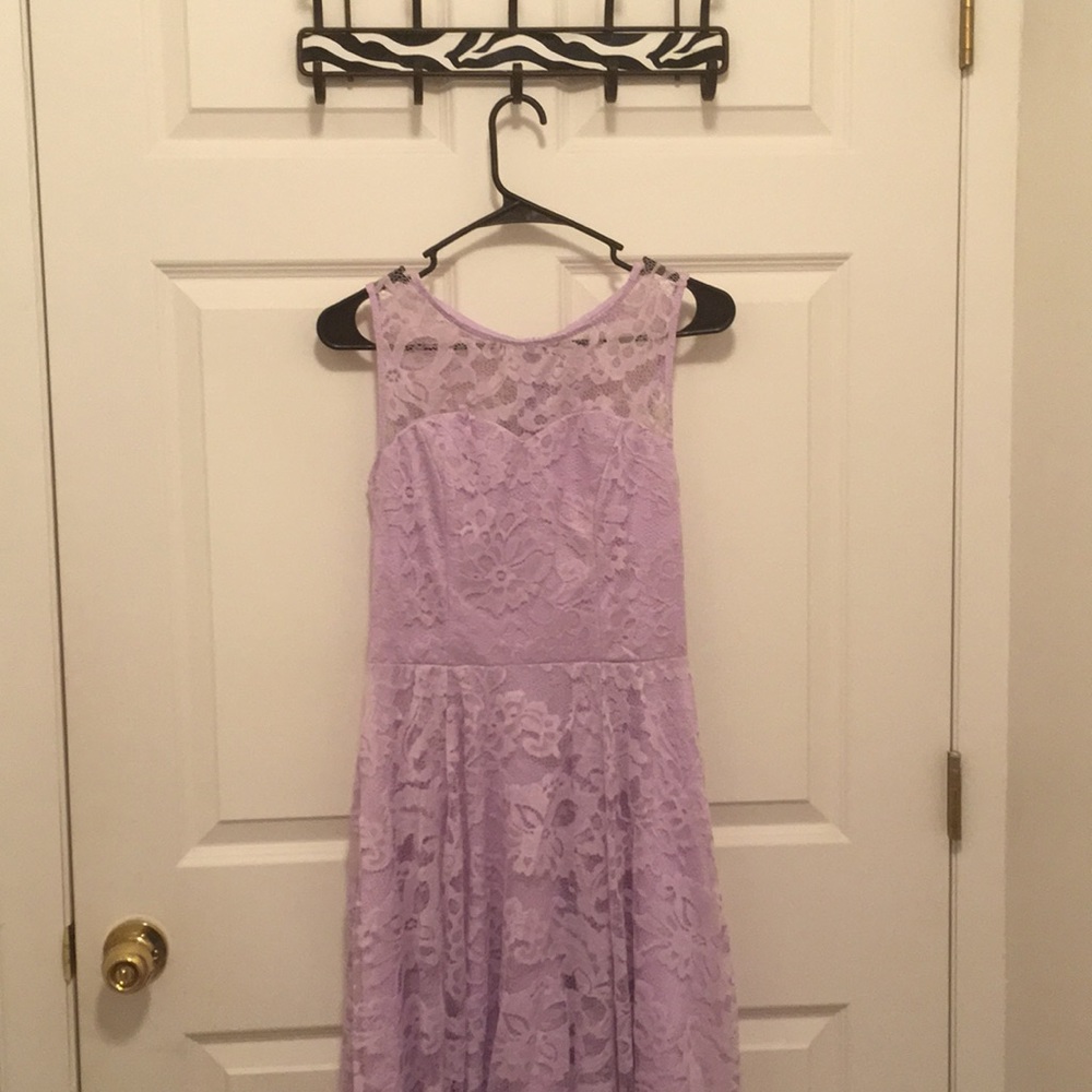Lilac high low dress